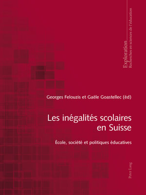 cover image of Les inégalités scolaires en Suisse